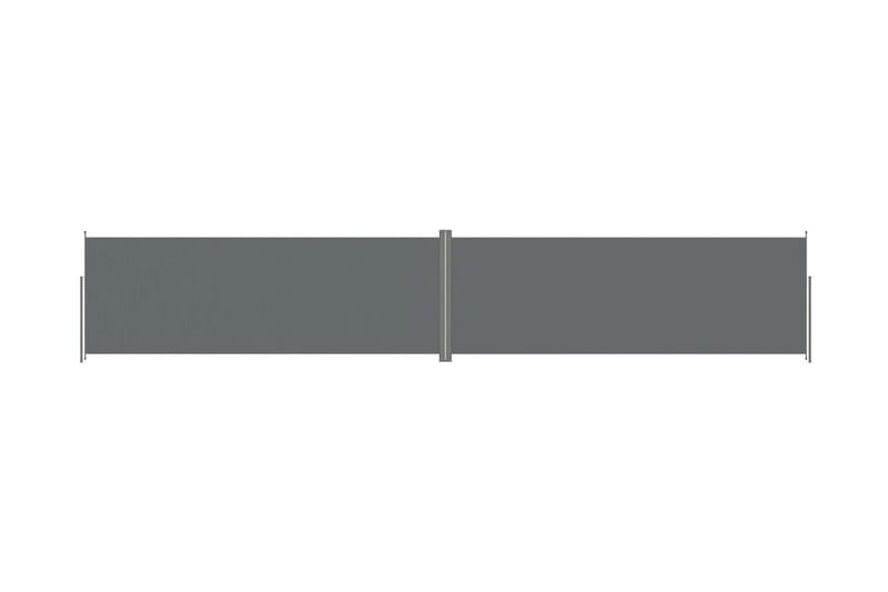 Infällbar sidomarkis antracit 220x1200 cm - Grå - Utemöbler - Solskydd - Markiser - Balkongmarkis