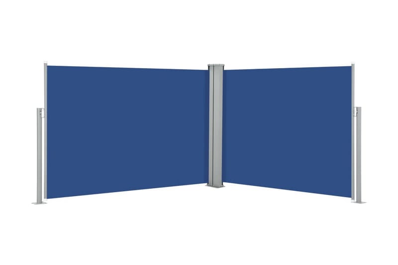 Infällbar sidomarkis blå 100x1000 cm - Blå - Utemöbler - Solskydd - Markiser - Balkongmarkis