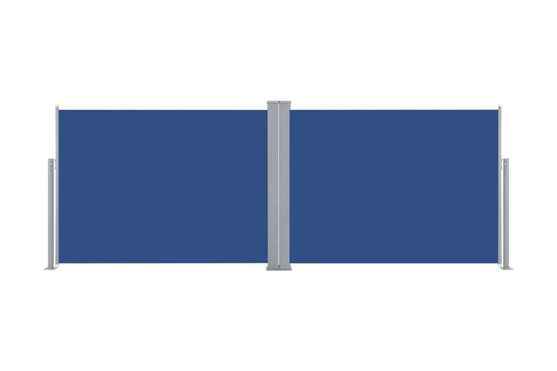 Infällbar sidomarkis blå 100x1000 cm - Blå - Balkongmarkis - Markiser - Sidomarkis - Balkongskydd & insynsskydd balkong