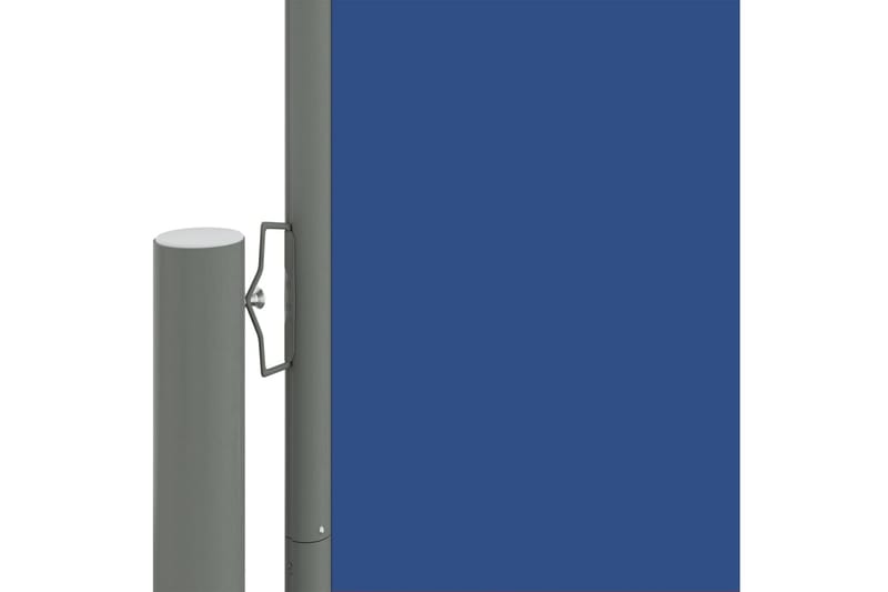 Infällbar sidomarkis blå 140x1200 cm - Blå - Balkongmarkis - Markiser - Sidomarkis - Balkongskydd & insynsskydd balkong