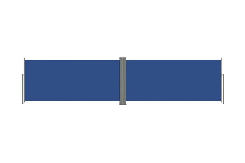 Infällbar sidomarkis blå 140x600 cm - Blå - Balkongmarkis - Markiser - Sidomarkis - Balkongskydd & insynsskydd balkong