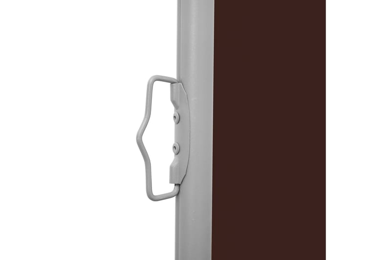 Infällbar sidomarkis brun 100x1000 cm - Brun - Balkongmarkis - Markiser - Sidomarkis - Balkongskydd & insynsskydd balkong