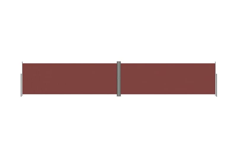 Infällbar sidomarkis brun 180x1000 cm - Brun - Balkongmarkis - Markiser - Sidomarkis - Balkongskydd & insynsskydd balkong