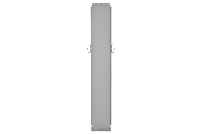 Infällbar sidomarkis dubbel 170x600 cm gräddvit - Vit - Utemöbler - Solskydd - Markiser - Balkongmarkis