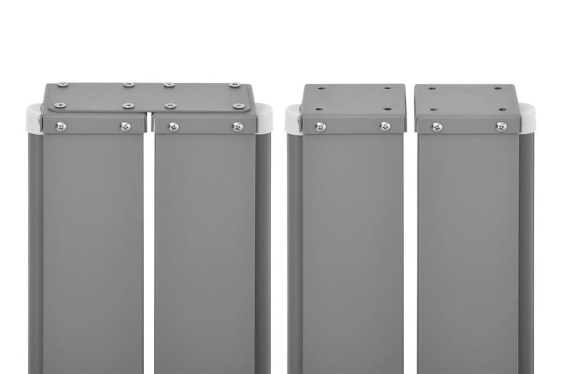 Infällbar sidomarkis gräddvit 100x600 cm - Vit - Utemöbler - Solskydd - Markiser - Balkongmarkis