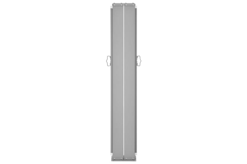 Infällbar sidomarkis gräddvit 100x600 cm - Vit - Utemöbler - Solskydd - Markiser - Balkongmarkis