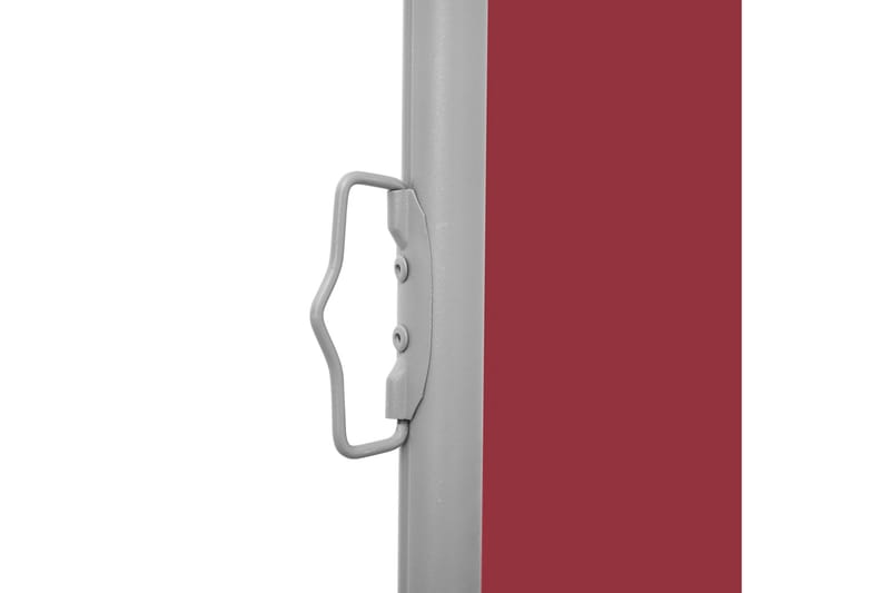Infällbar sidomarkis röd 120x600 cm - Röd - Balkongmarkis - Markiser - Sidomarkis - Balkongskydd & insynsskydd balkong
