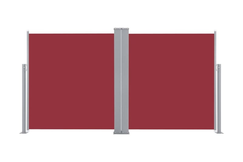 Infällbar sidomarkis röd 120x600 cm - Röd - Utemöbler - Solskydd - Markiser - Balkongmarkis