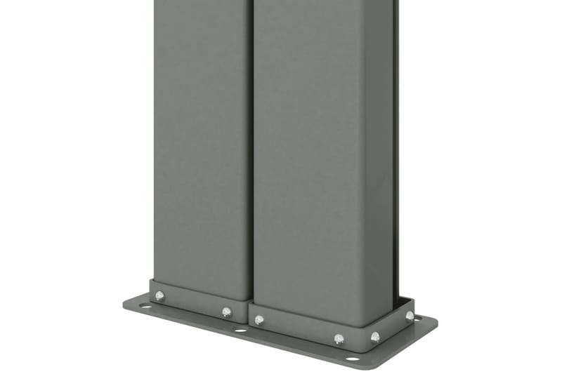 Infällbar sidomarkis röd 140x600 cm - Röd - Utemöbler - Solskydd - Markiser - Balkongmarkis