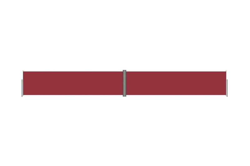 Infällbar sidomarkis röd 160x1200 cm - Röd - Balkongmarkis - Markiser - Sidomarkis - Balkongskydd & insynsskydd balkong