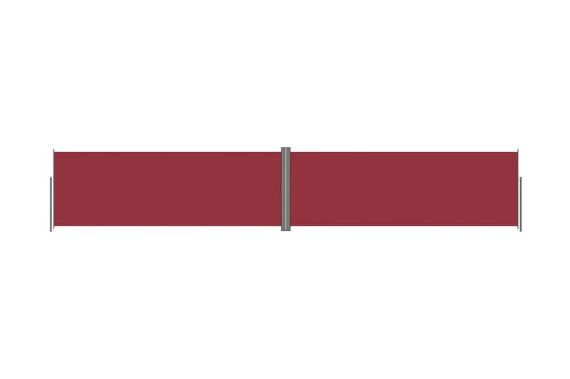 Infällbar sidomarkis röd 180x1000 cm - Röd - Markiser - Balkongmarkis - Balkongskydd & insynsskydd balkong - Sidomarkis