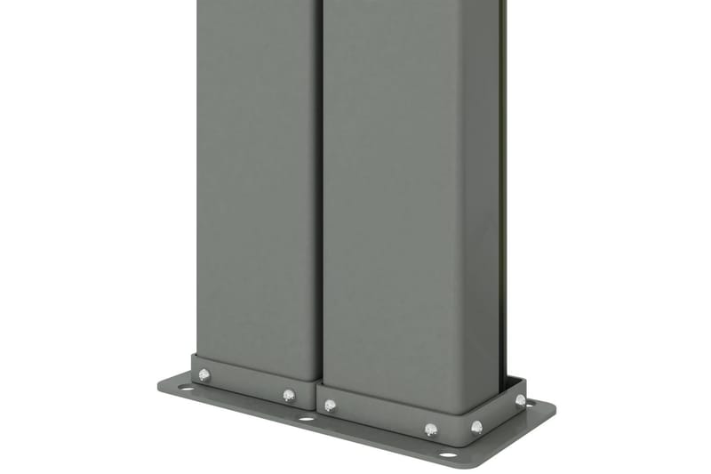 Infällbar sidomarkis röd 200x1000 cm - Röd - Utemöbler - Solskydd - Markiser - Balkongmarkis
