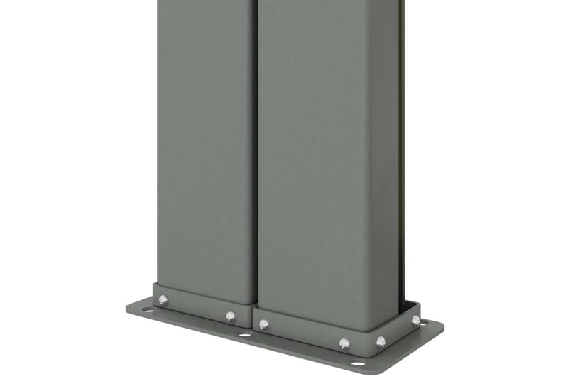 Infällbar sidomarkis röd 200x1200 cm - Röd - Utemöbler - Solskydd - Markiser - Balkongmarkis