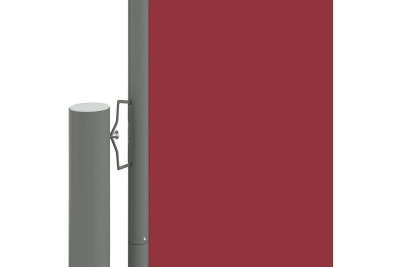Infällbar sidomarkis röd 220x1000 cm - Röd - Balkongmarkis - Markiser - Sidomarkis - Balkongskydd & insynsskydd balkong