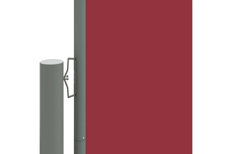 Infällbar sidomarkis röd 220x1000 cm - Röd - Utemöbler - Solskydd - Markiser - Balkongmarkis