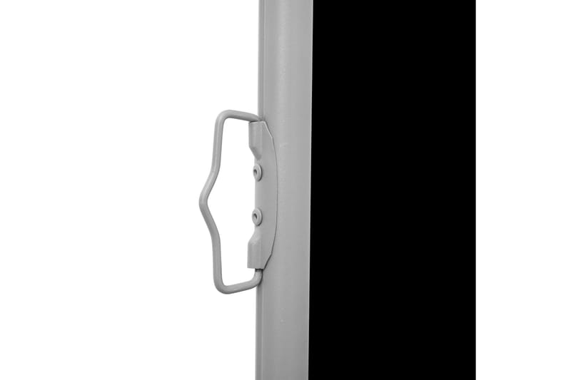 Infällbar sidomarkis svart 100x600 cm - Svart - Balkongmarkis - Markiser - Sidomarkis - Balkongskydd & insynsskydd balkong