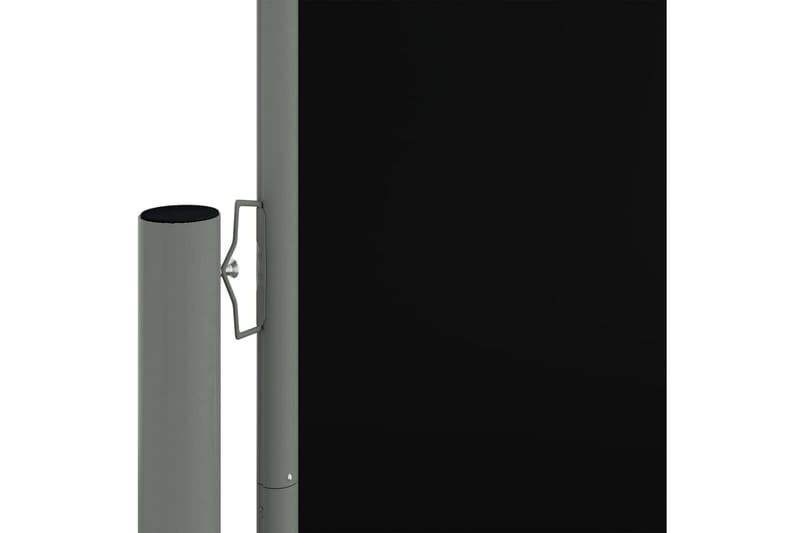 Infällbar sidomarkis svart 117x1200 cm - Svart - Utemöbler - Solskydd - Markiser - Balkongmarkis