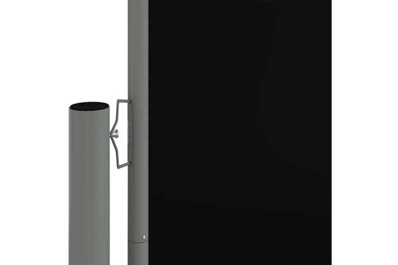 Infällbar sidomarkis svart 160x1200 cm - Svart - Utemöbler - Solskydd - Markiser - Balkongmarkis