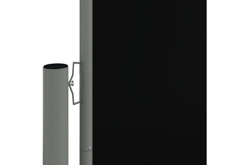 Infällbar sidomarkis svart 200x1000 cm - Svart - Balkongmarkis - Markiser - Sidomarkis - Balkongskydd & insynsskydd balkong