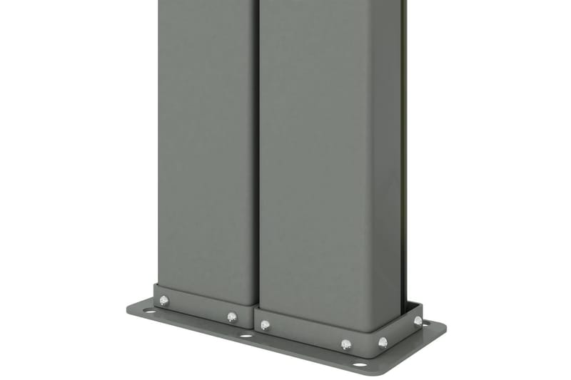 Infällbar sidomarkis svart 200x1000 cm - Svart - Balkongmarkis - Markiser - Sidomarkis - Balkongskydd & insynsskydd balkong