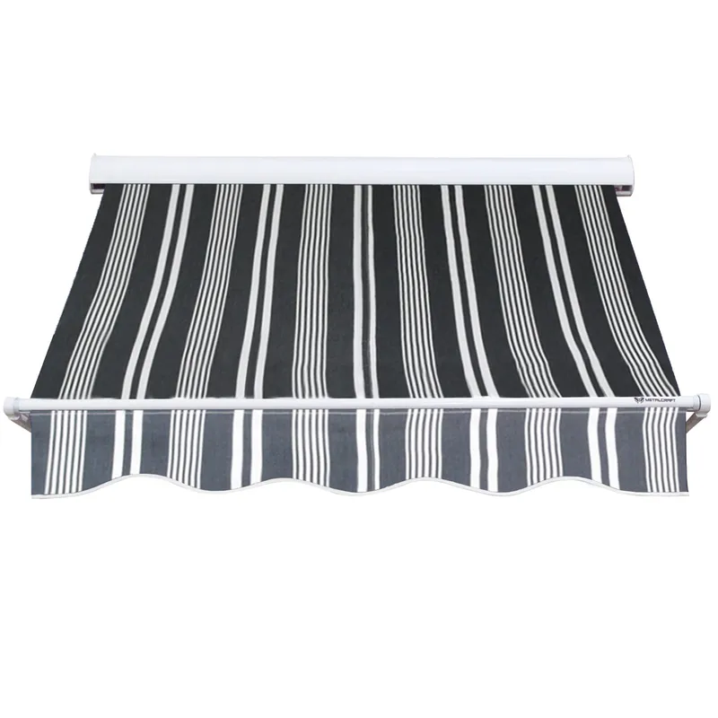 Kinsta Fönstermarkis 100 cm med Fjärrkontroll - Grå - Utemöbler - Solskydd - Markiser - Fönstermarkis