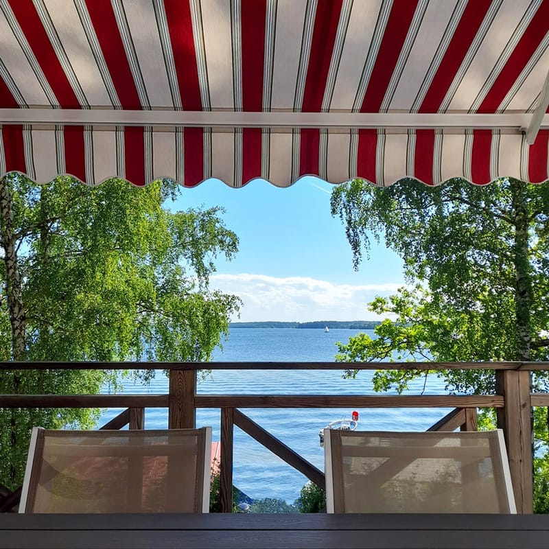 Kinsta Markis med Motor och Fjärrkontroll - Utemöbler - Solskydd - Markiser - Balkongmarkis