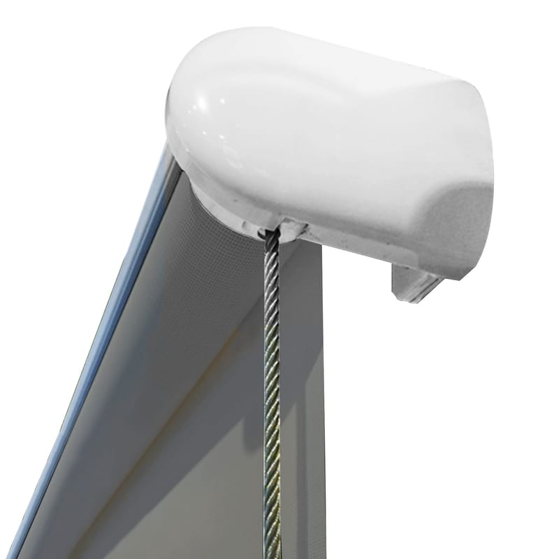 Kinsta Motoriserad Balkongmarkis - Mörkgrå - Utemöbler - Solskydd - Markiser - Fönstermarkis