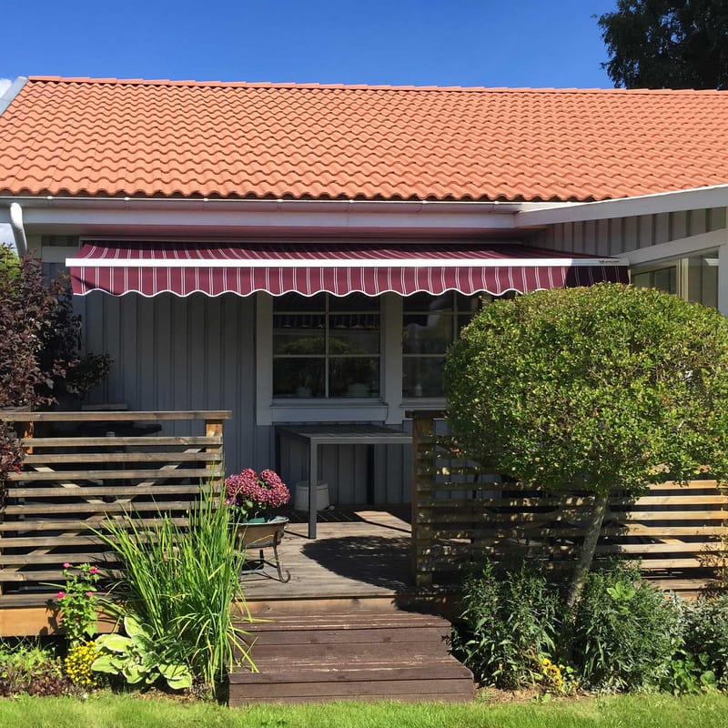 Kinsta Terrassmarkis med Motor och Fjärrkontroll - Utemöbler - Solskydd - Markiser - Balkongmarkis