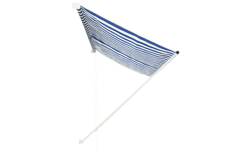 Markis 300x150 cm blå och vit - Flerfärgad - Utemöbler - Solskydd - Markiser - Fönstermarkis