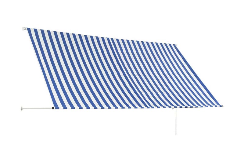 Markis 300x150 cm blå och vit - Flerfärgad - Fönstermarkis - Markiser
