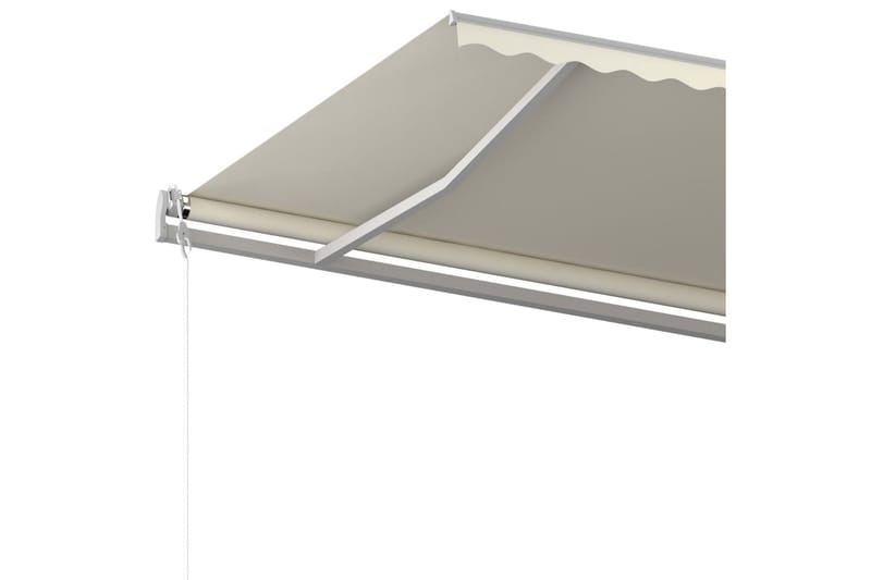 Markis automatiskt infällbar 500x350 cm gräddvit - Kräm - Utemöbler - Solskydd - Markiser - Balkongmarkis