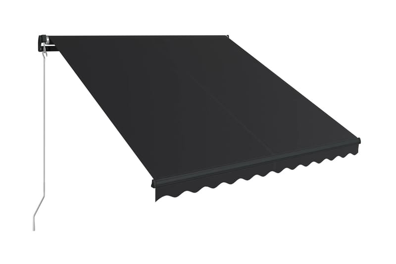 Markis manuellt infällbar 350x250 cm antracit - Grå - Utemöbler - Solskydd - Markiser - Balkongmarkis