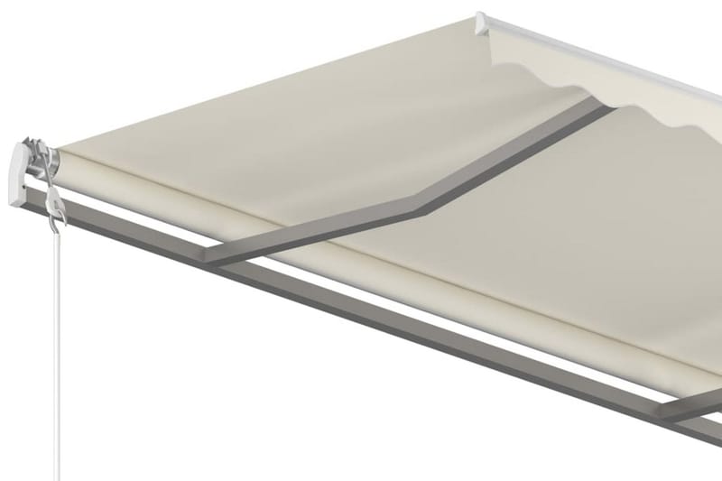 Markis manuellt infällbar 350x250 cm gräddvit - Vit - Utemöbler - Solskydd - Markiser - Balkongmarkis