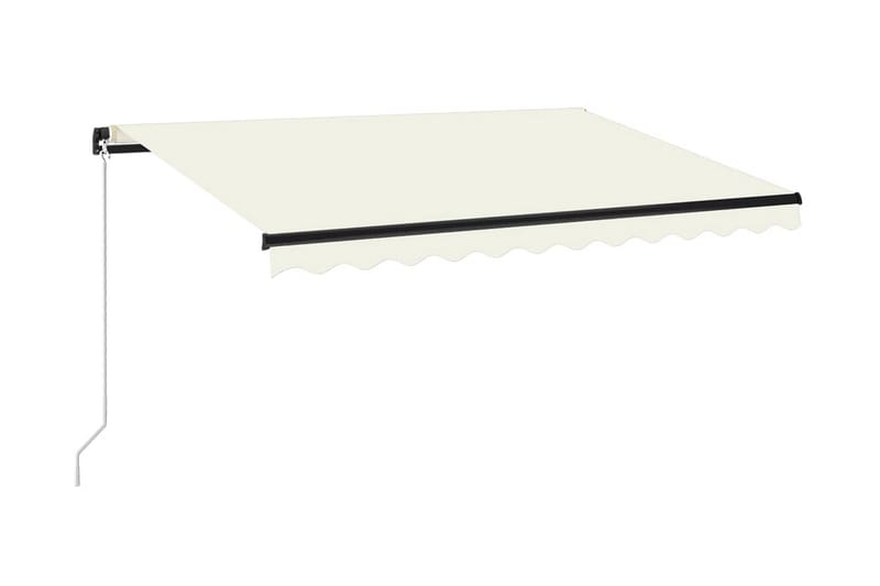 Markis manuellt infällbar 350x250 cm gräddvit - Vit - Utemöbler - Solskydd - Markiser - Balkongmarkis