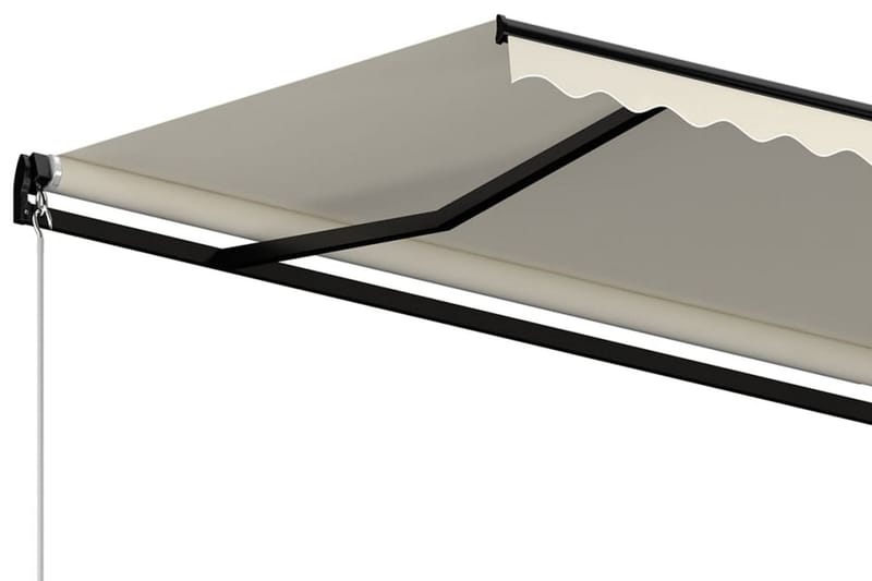Markis manuellt infällbar 350x250 cm gräddvit - Vit - Utemöbler - Solskydd - Markiser - Balkongmarkis