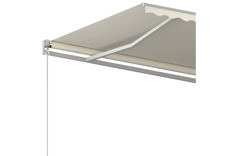 Markis manuellt infällbar 400x350 cm gräddvit - Vit - Utemöbler - Solskydd - Markiser - Balkongmarkis