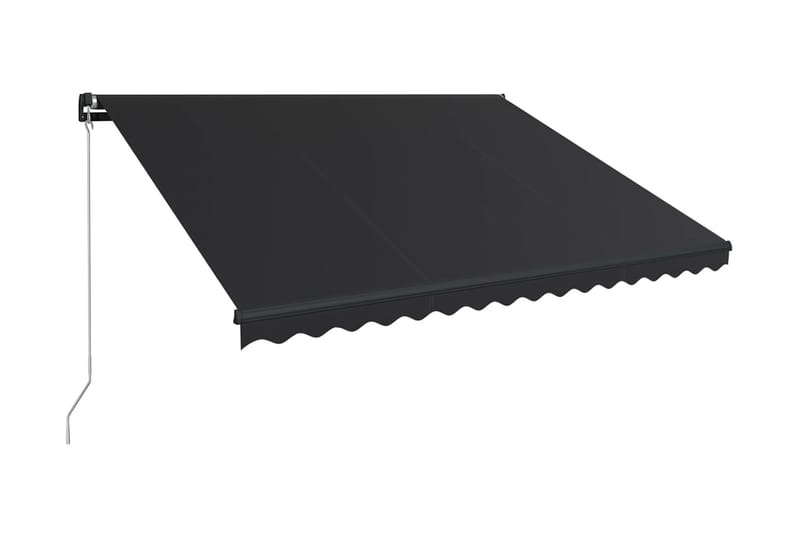 Markis manuellt infällbar 450x300 cm antracit - Grå - Utemöbler - Solskydd - Markiser - Balkongmarkis