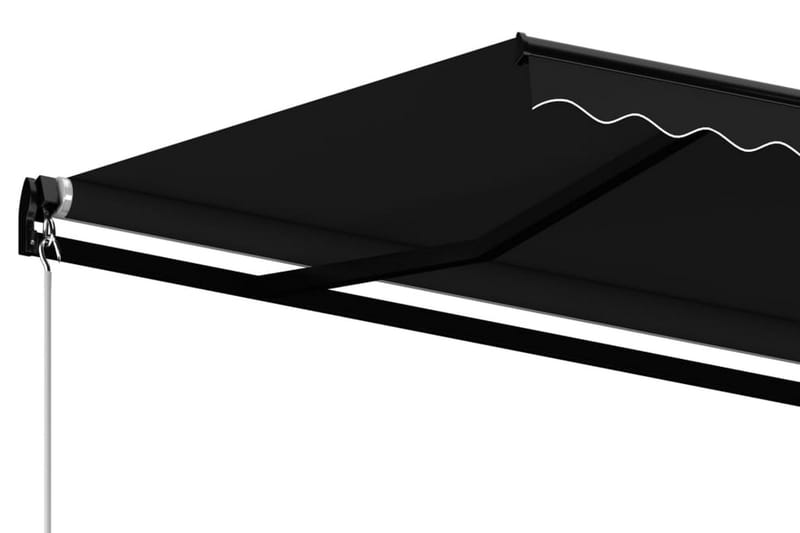 Markis manuellt infällbar 500x350 cm antracit - Grå - Utemöbler - Solskydd - Markiser - Balkongmarkis