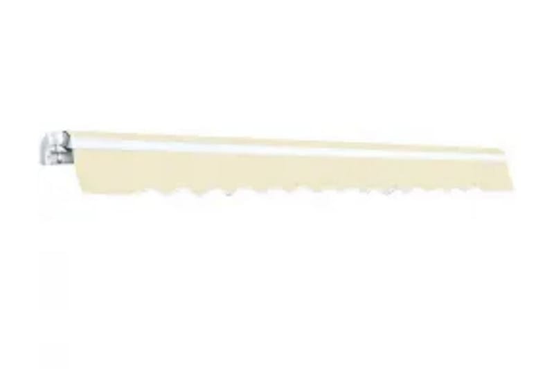 Markis manuellt infällbar 600 cm gräddvit - Vit - Balkongmarkis - Markiser - Terrassmarkis