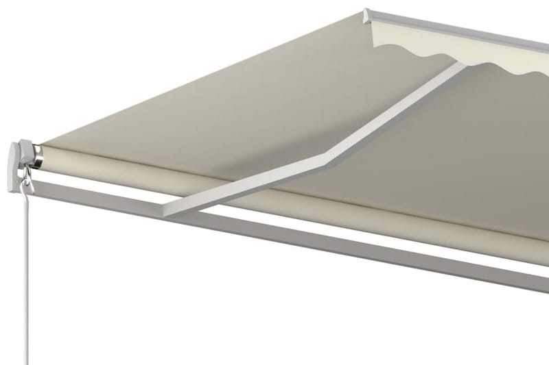 Markis manuellt infällbar 600x350 cm gräddvit - Vit - Utemöbler - Solskydd - Markiser - Balkongmarkis