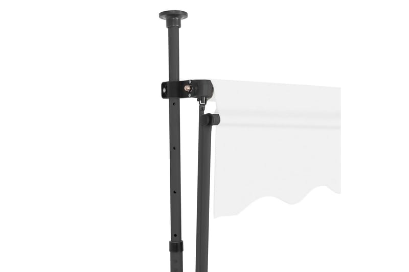 Markis manuellt infällbar med LED 300 cm gräddvit - Vit - Utemöbler - Solskydd - Markiser - Fönstermarkis