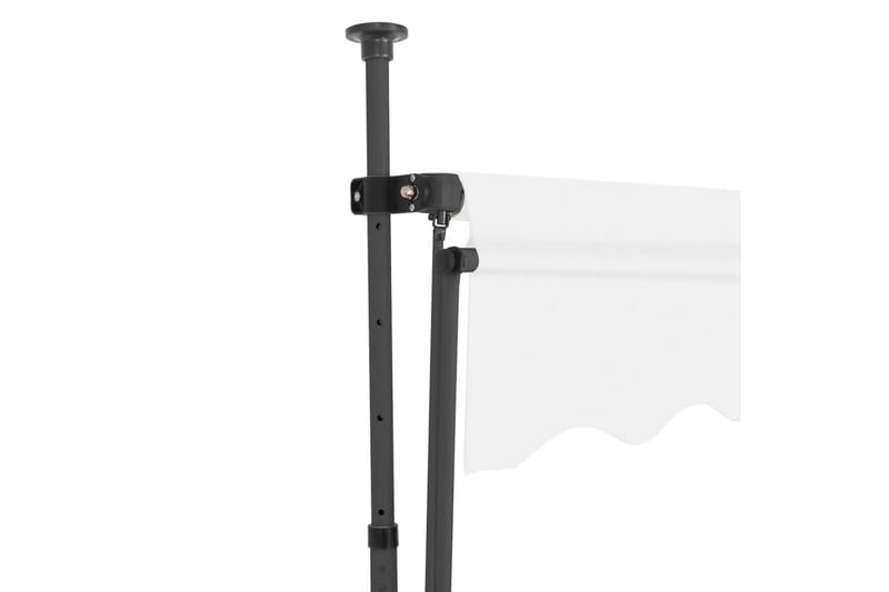 Markis manuellt infällbar med LED 400 cm gräddvit - Vit - Fönstermarkis - Markiser