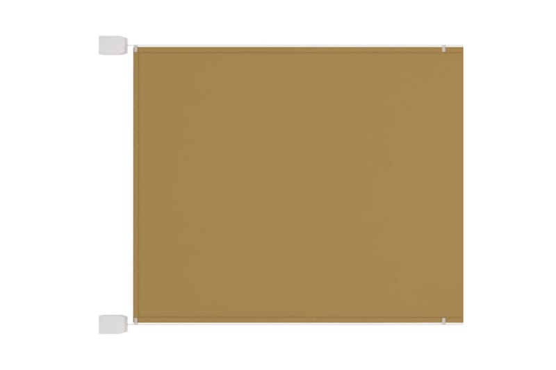 Markis vertikal beige 60x420 cm oxfordtyg - Beige - Utemöbler - Solskydd - Markiser - Fönstermarkis