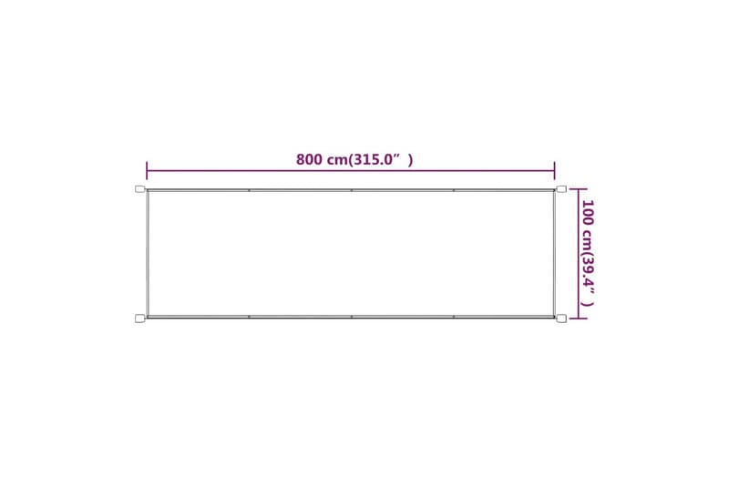 Markis vertikal blå 100x800 cm oxfordtyg - Blå - Fönstermarkis - Markiser