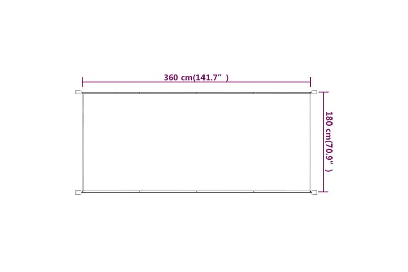 Markis vertikal blå 180x360 cm oxfordtyg - Blå - Utemöbler - Solskydd - Markiser - Fönstermarkis