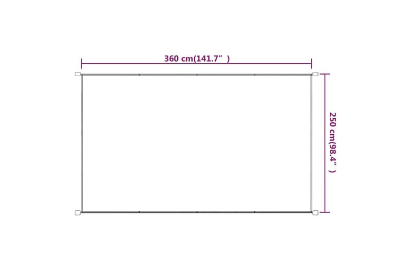 Markis vertikal blå 250x360 cm oxfordtyg - Blå - Fönstermarkis - Markiser