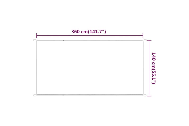 Markis vertikal ljusgrön 140x360 cm oxfordtyg - Grön - Utemöbler - Solskydd - Markiser - Fönstermarkis
