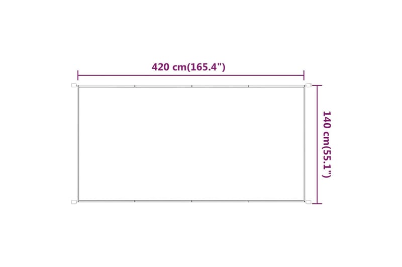 Markis vertikal ljusgrön 140x420 cm oxfordtyg - Grön - Utemöbler - Solskydd - Markiser - Fönstermarkis