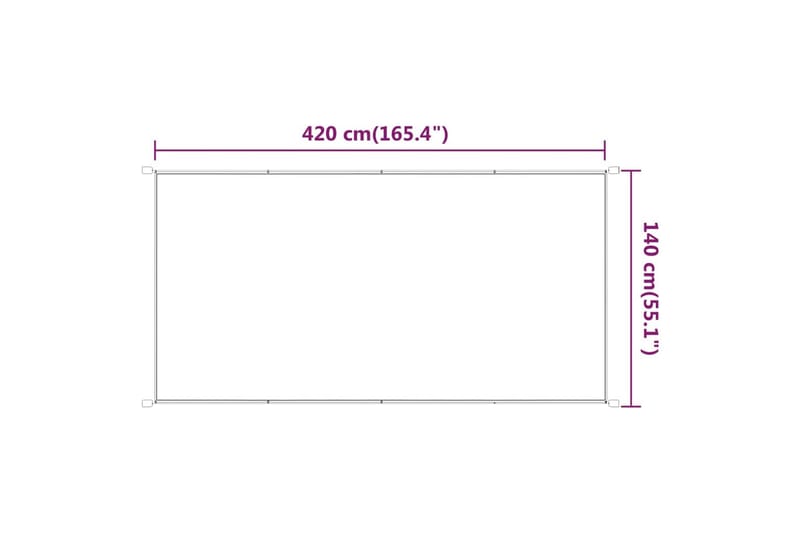 Markis vertikal ljusgrön 140x420 cm oxfordtyg - Grön - Fönstermarkis - Markiser