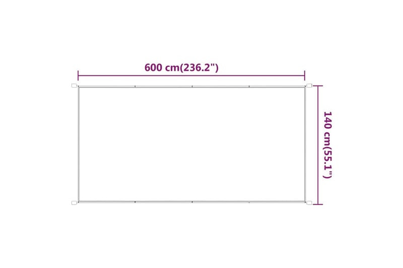 Markis vertikal ljusgrön 140x600 cm oxfordtyg - Grön - Utemöbler - Solskydd - Markiser - Fönstermarkis